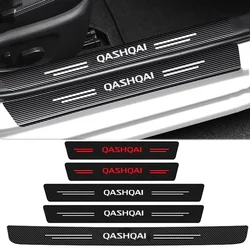 Car Decals for Nissan Qashqai 2024 Rear Trunk Door Threshold Stickers Anti Scratch Protective Film Bumper Guard Pedal Decor