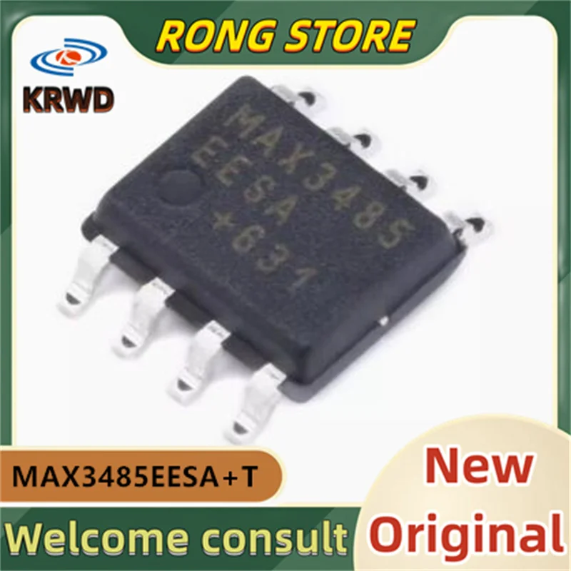 5PCS MAX3485EESA MAX3485EESA+T  MAX3485 SOIC-8 RS-485/RS-422  New and Original