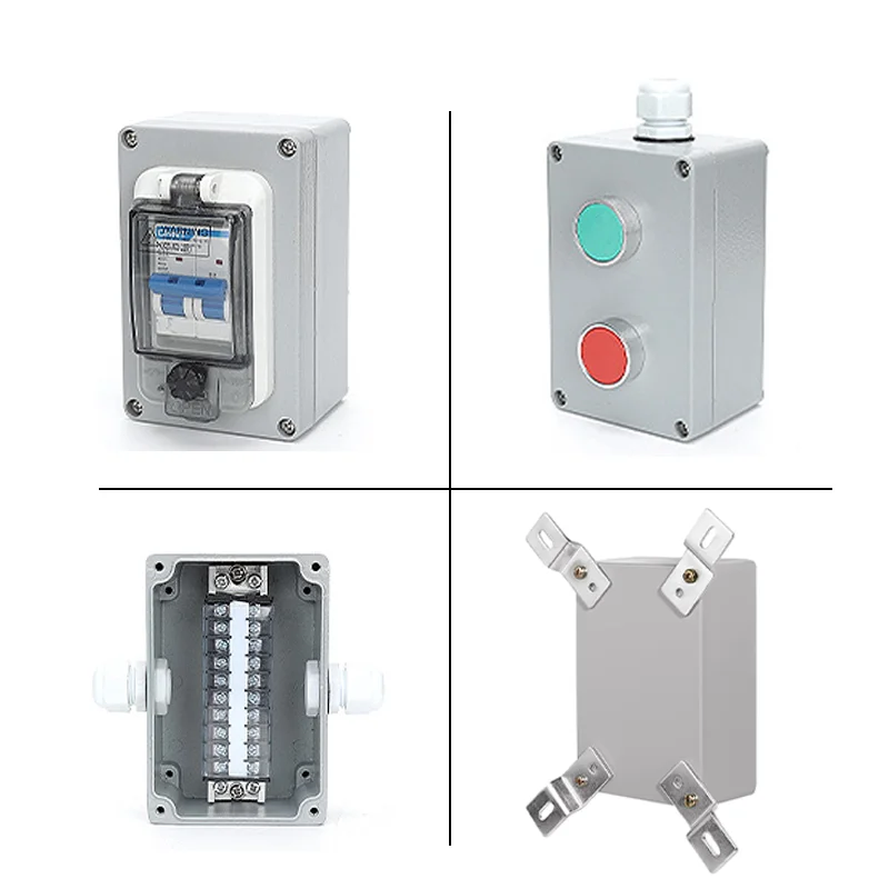 Desain Baru IP67 Casing Tahan Air Aluminium Cor Proyek Elektronik Luar Ruangan Kotak Persimpangan Tahan Air Kotak Terminal Luar Disegel