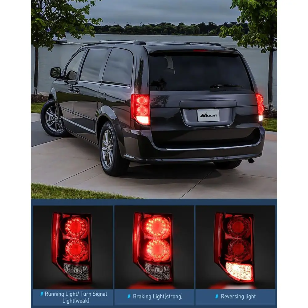 2011-2019 Dodge Grand Caravan Ensemble de feu arrière côté conducteur de style OE