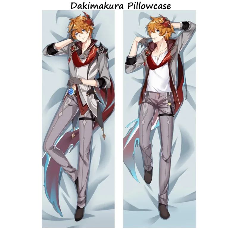 Genshin impact dakimakura Tartaglia kaeya Xiao pillow cover hugging body pillow Japan anime game pillowcase otaku pillow Waifu