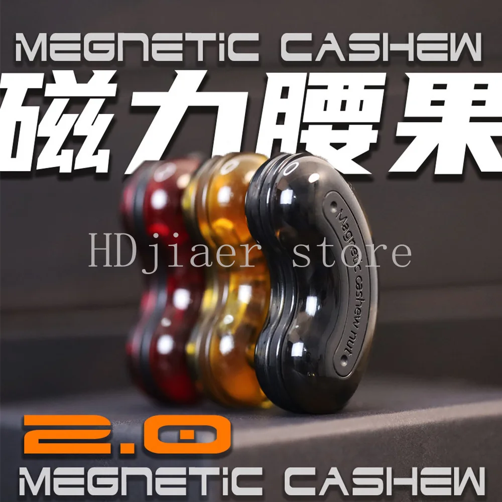 

Magnetic cashew push card edc three-layer push card for some fun, decompression toy office silent tide play