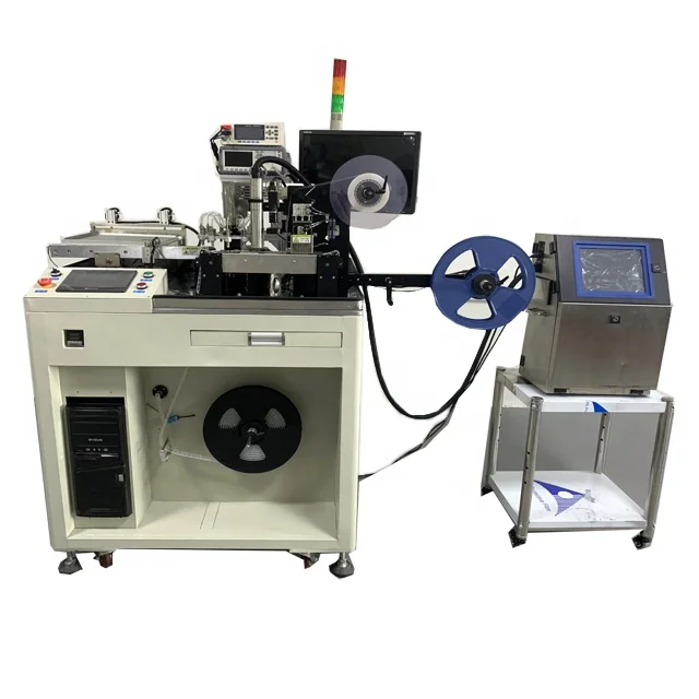 Marking Code Test Wobble Plate Calibration Guide Waste Automatic Fully Integrated Inductor Packaging Machine