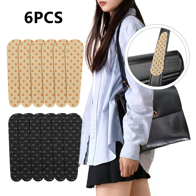 

6 шт. нескользящие нашивки для сумок через плечо - силиконовые противоскользящие полоски в горошек для модных сумок - нескользящие полоски