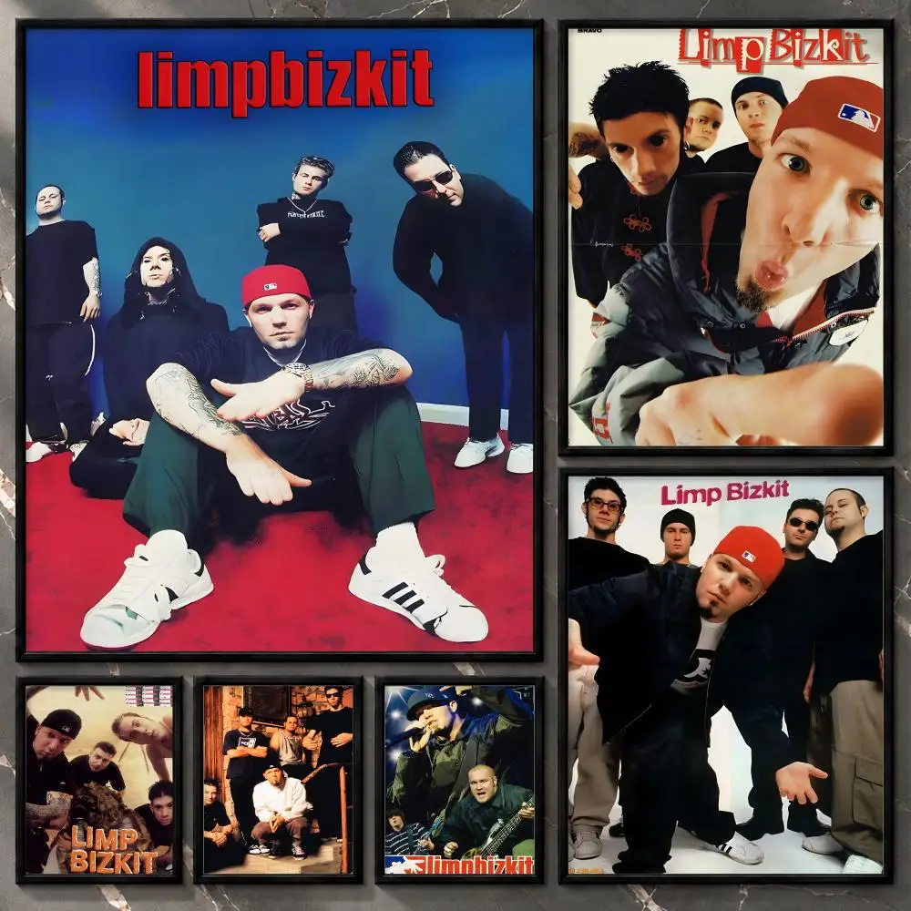 Limp Bizkit 90s Nu Metal Rap Rock Band Alternative Music Legends Poster Aesthetic Unframed Wall Prints for Bedroom & Living Room