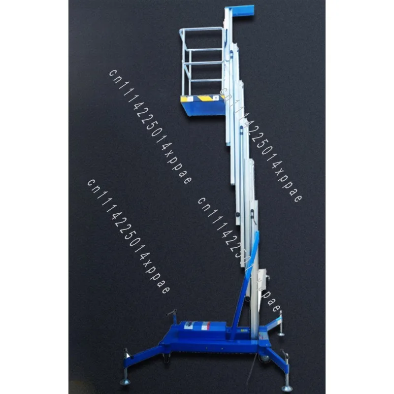 Automatic Small Mobile Aerial Work Lift Electric Hydraulic Lifting Platform Aluminum Alloy for Business Use