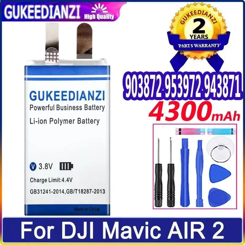 

Drone Battery For Dji Mavic Air 2 903872 953972 943871 Premium Replacement 4300Mah