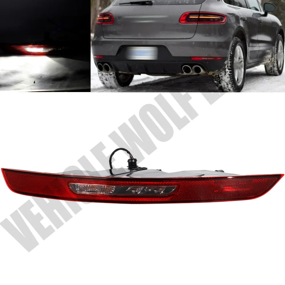 

Right Side For Porsche Macan 2015 2016 2017 2018 2019 LED Rear Bumper Reflector Lights Lamp 95B945726J