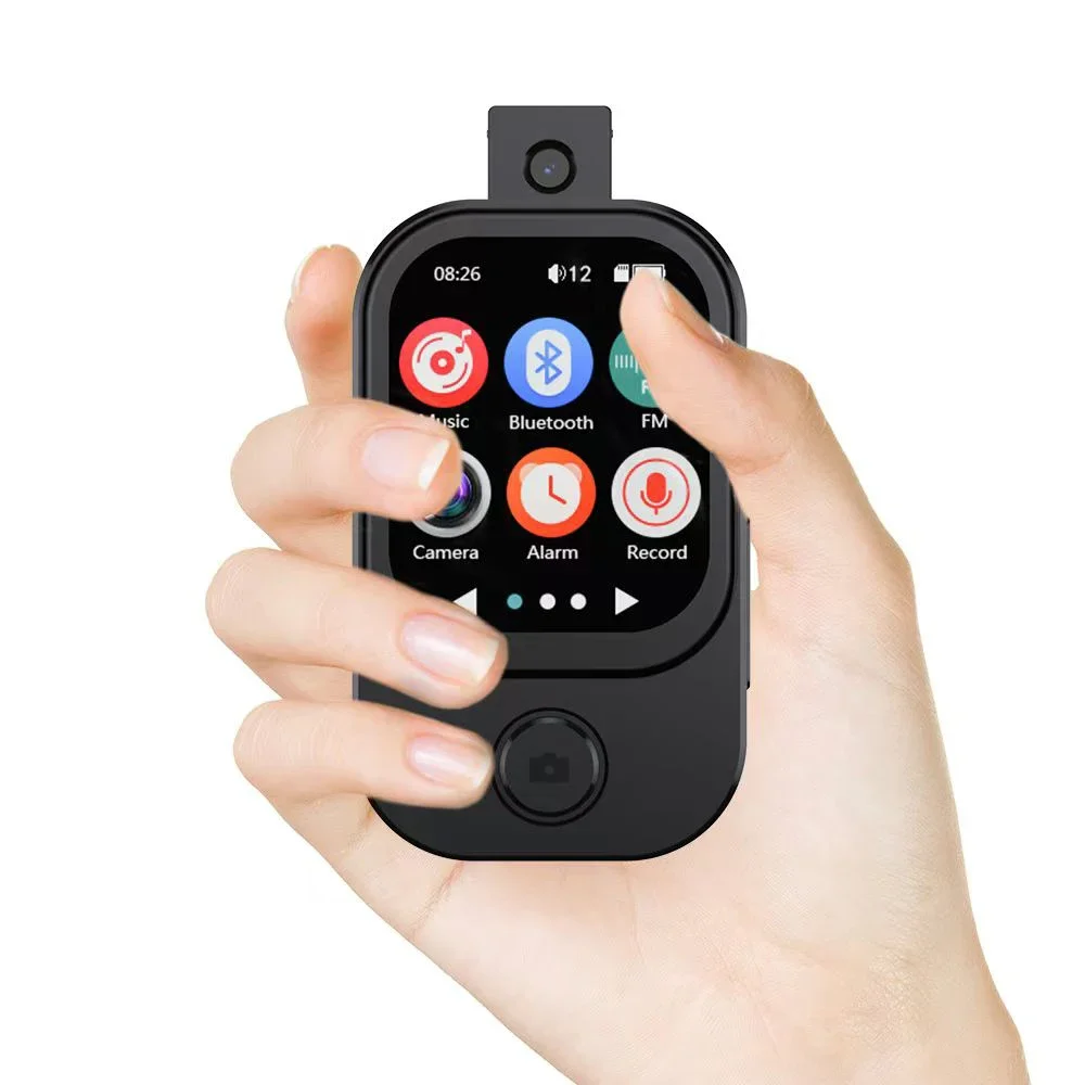 Bluetooth 5.3 Sports MP3 Player HiFi Sound Music Walkman with Camera for Photos Built-in FM Radio Voice Recorder