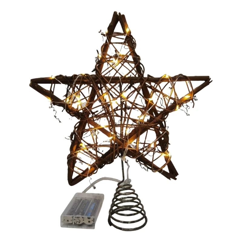 2025 New Warm Ligh Star Treetops with LEDs for a Pleased Christmas Tree Display