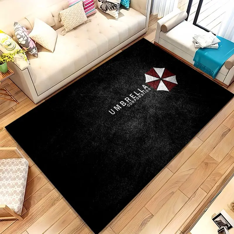 Vintage Game R-Resident Evil Leon Soft Non-Slip Area Rug for Living Room,Bedroom Playroom Carpet Mat for Sofa,Home Decor Gift