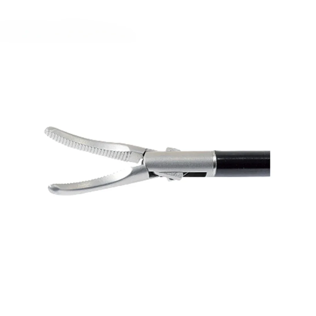 Best-Selling Easy-To-Use Lightweight Single Hole Transumbilical Curved Grasping Forceps