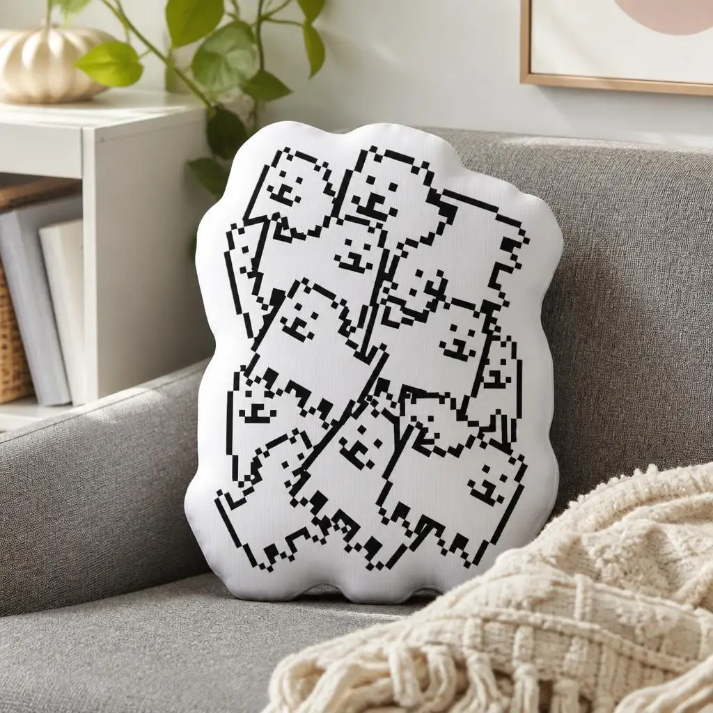 Undertales Annoying Dog Collage Funny Pillow Cushion Irregular Stuffed Throw Pillow Home Decor Gift Sofa Bed