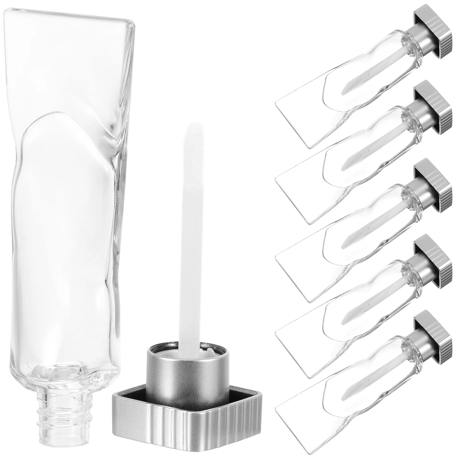 6 Pcs Lipstick Empty Tubes Gloss DIY Bottles Korean Style Bulk Mini Plastic Containers Miss Women Tools