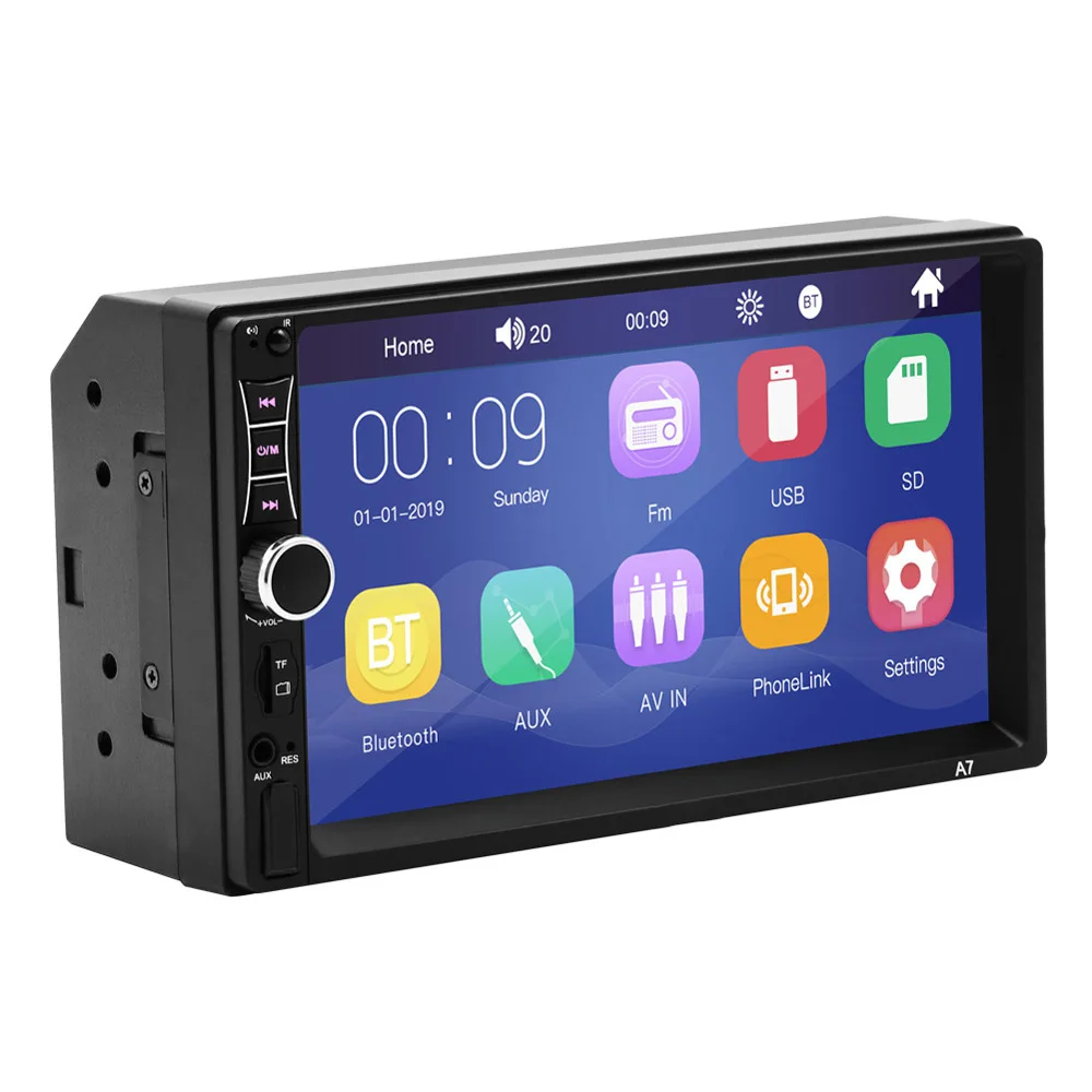 7 Inch High Definition bluetooth MP5 Player Car Multimedia Player Touch Screen Multi-Mode MP5 Support FM Radio Reversing Image