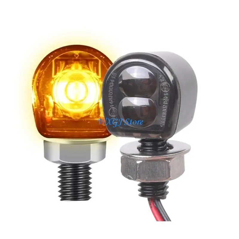 

37JE Tradition Inspired LED Indicators Corrosion Proof Metal for 12V Motorcycles Use