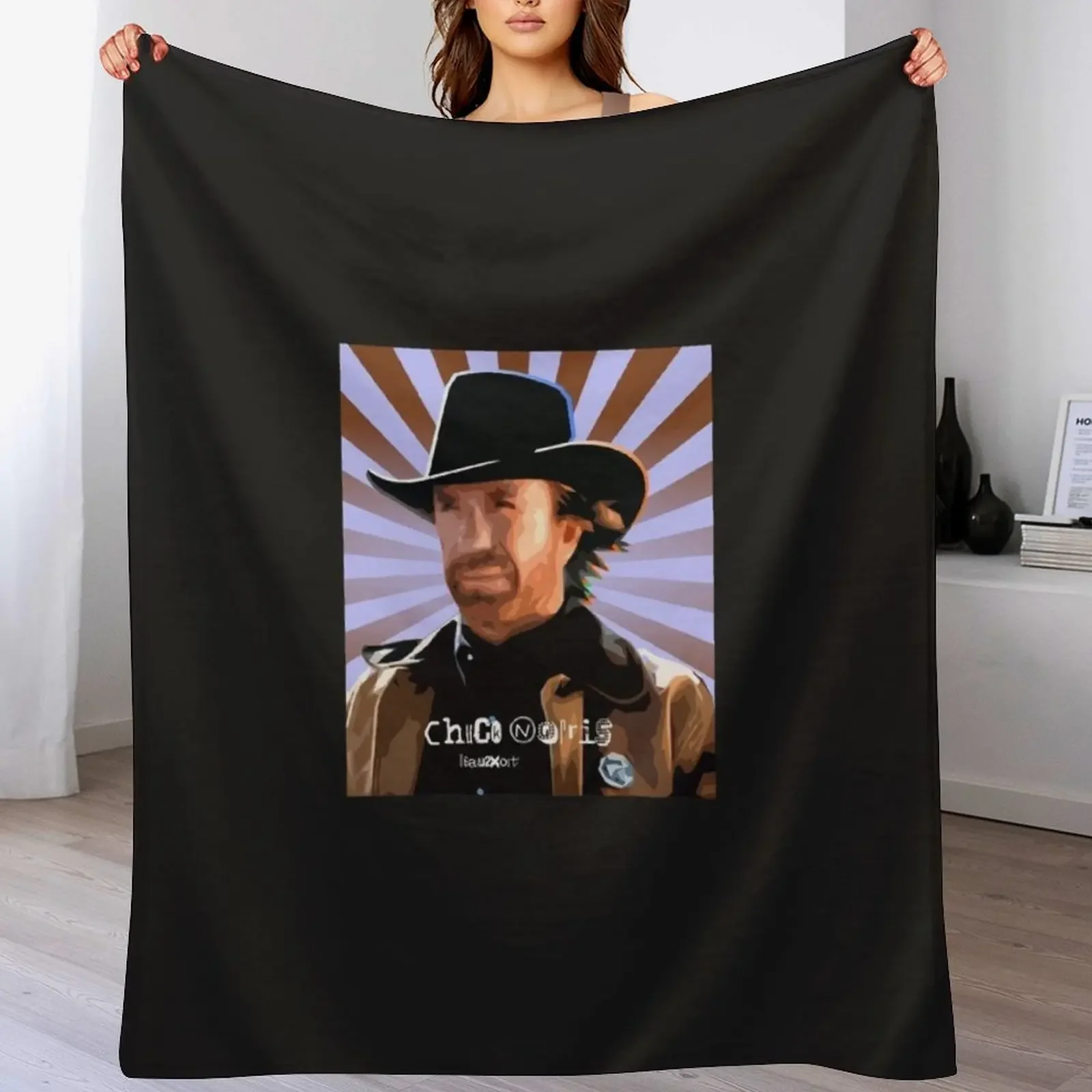 

Chuck Norris fact Throw Blanket Fuzzy Plush Throw Blanket for Sofa Chair
