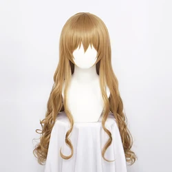 TIGER DRAGON Toradora! Aisaka Taiga Cosplay Wigs 80cm Long Wavy Heat Resistant Synthetic Hair Wig + Wig Cap