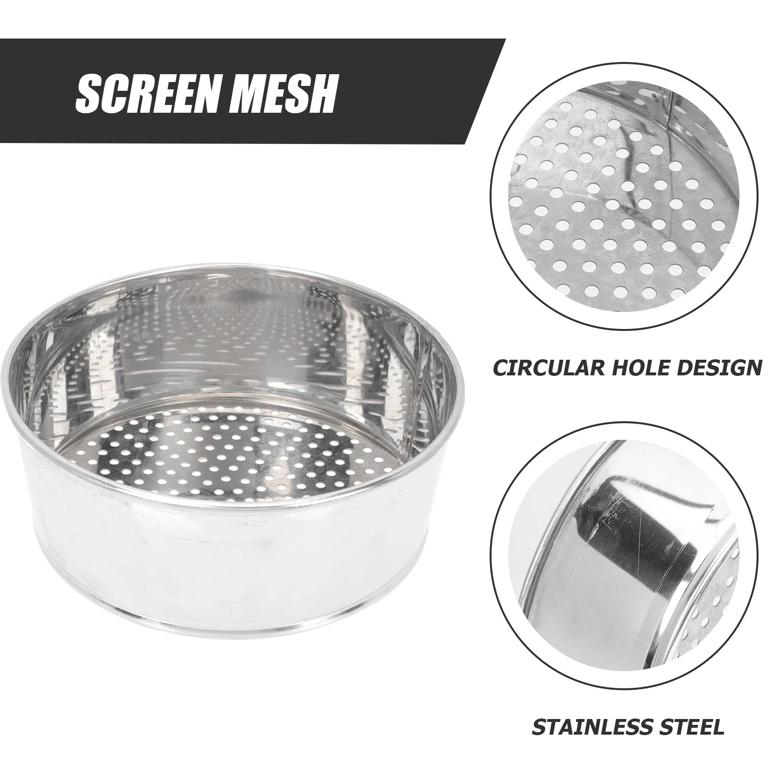 

1 Set Stainless Steel Round Hole Sieve For Jewelry Beads Pearl Coffee Beans Sorting Tool Household Use Corrosion