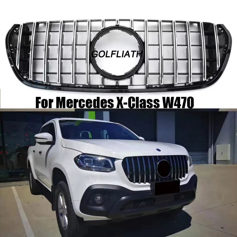 

GT R передний гоночный верхний бампер, решетка, внешний комплект обновления для Mercedes W470 X-CLASS GT X220d-X350d