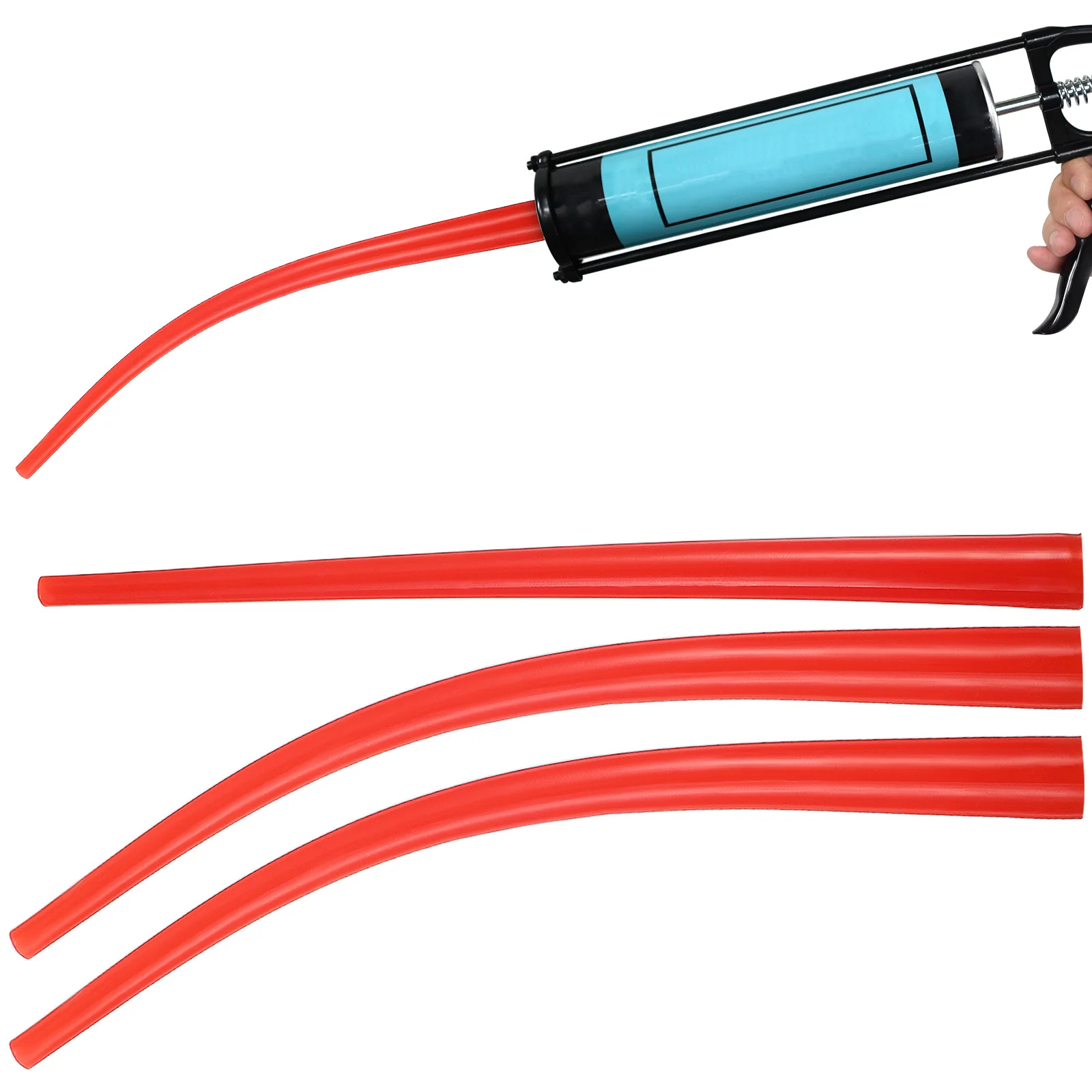 3개입 유리 접착제 노즐 미세 팁 연장 코킹 튜브 긴 길이 실란트 노즐 교체용 창문 타일용