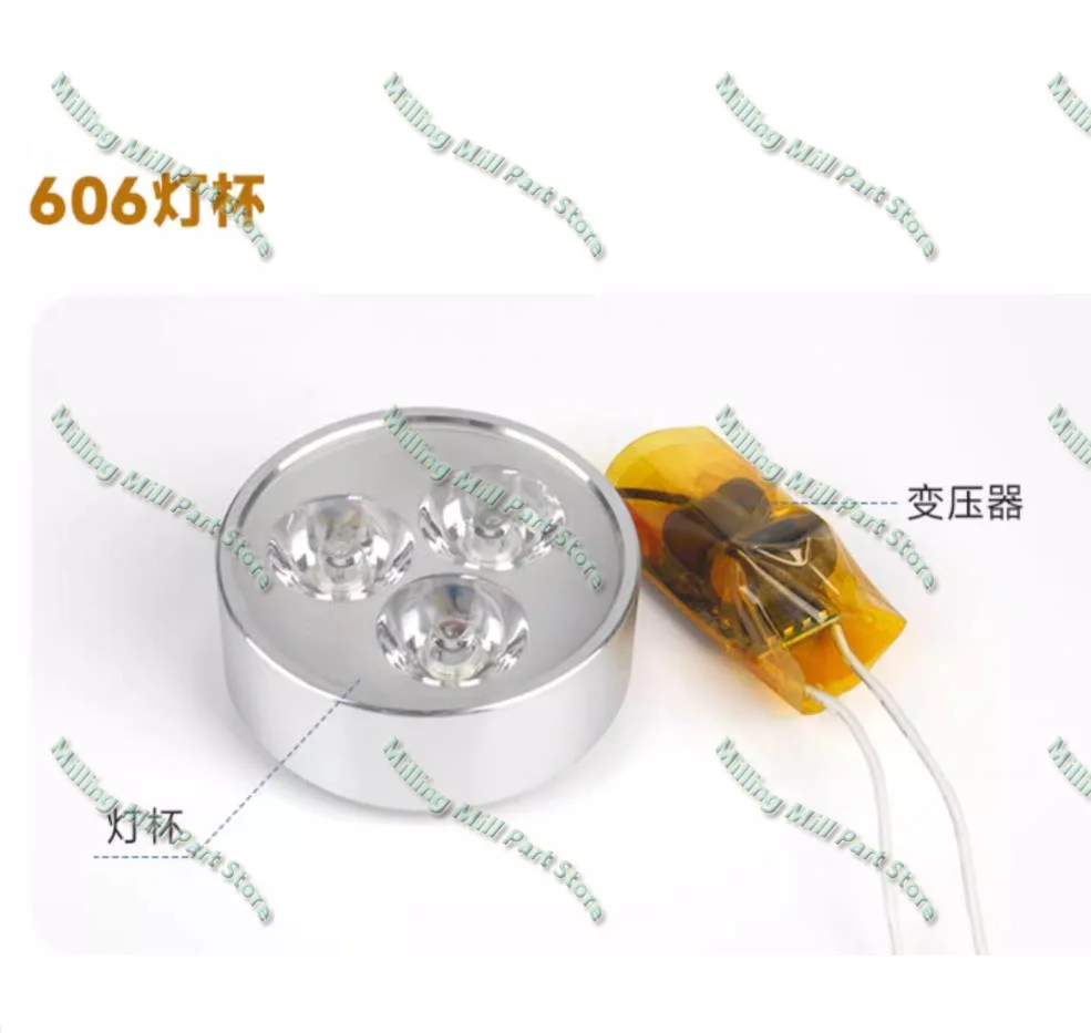 Imagem -02 - Cnc Machine Tool Lâmpada de Trabalho Lâmpada Led Wick Beads Lanterna Lâmpada 3w24w 220v 24v Torno Punch Milling Machine Acessórios