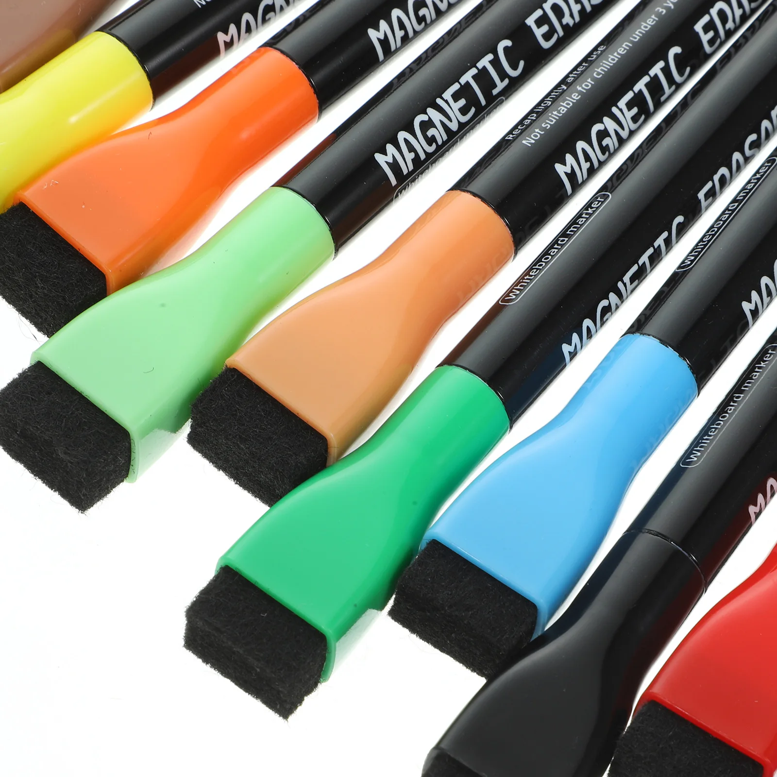 

12pcs Colorful Magnetic Dry Erase Markers Whiteboard Pens For School Classroom Home Fine Tip Multicolor Writing Painting Pens