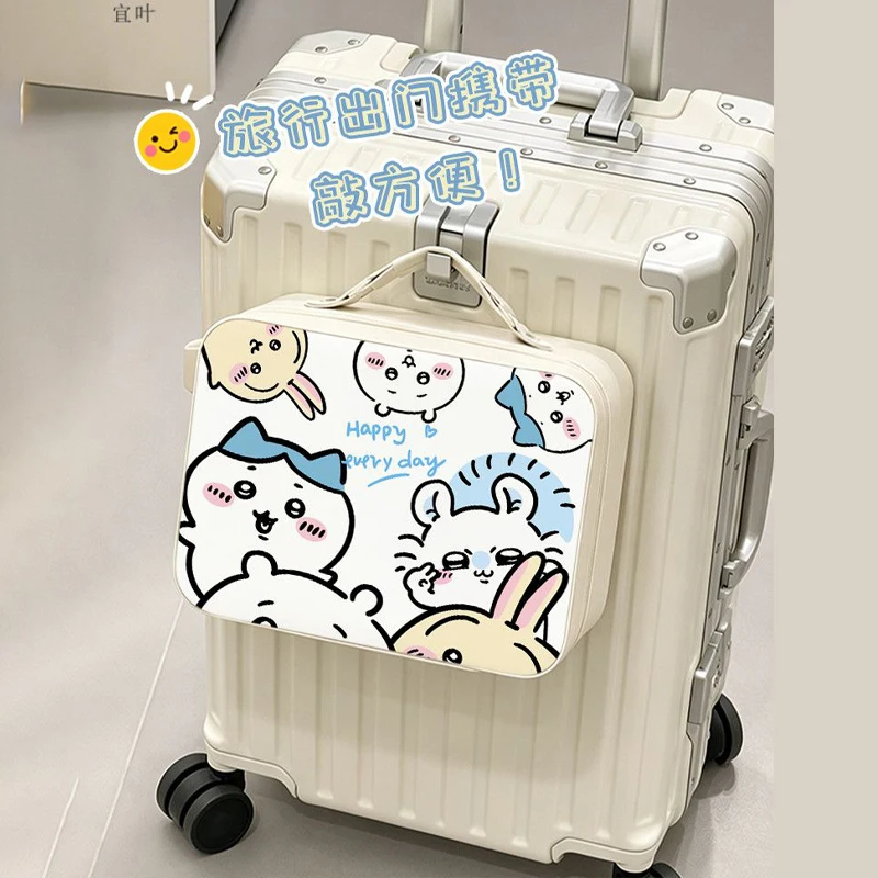 Hachiware New Makeup Case Student Handheld Makeup Bag Portable PU Waterproof Hachiware Usagi Medicine Box Bags for Woman