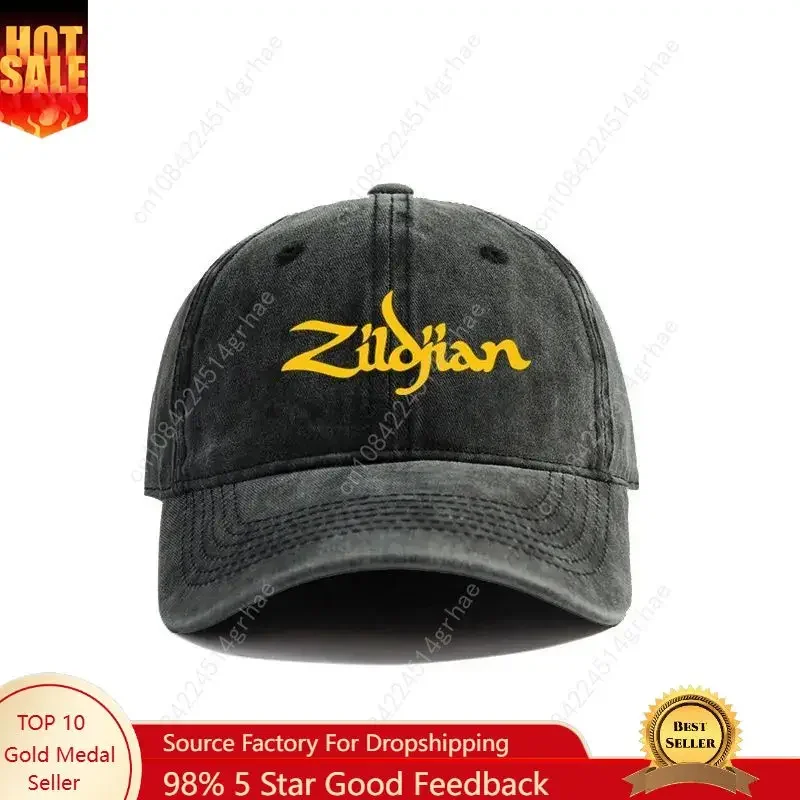 

2025 Zildjian Baseball Caps Distressed Hats Cap Men Women Retro Outdoor Summer Adjustable Hats Fashion