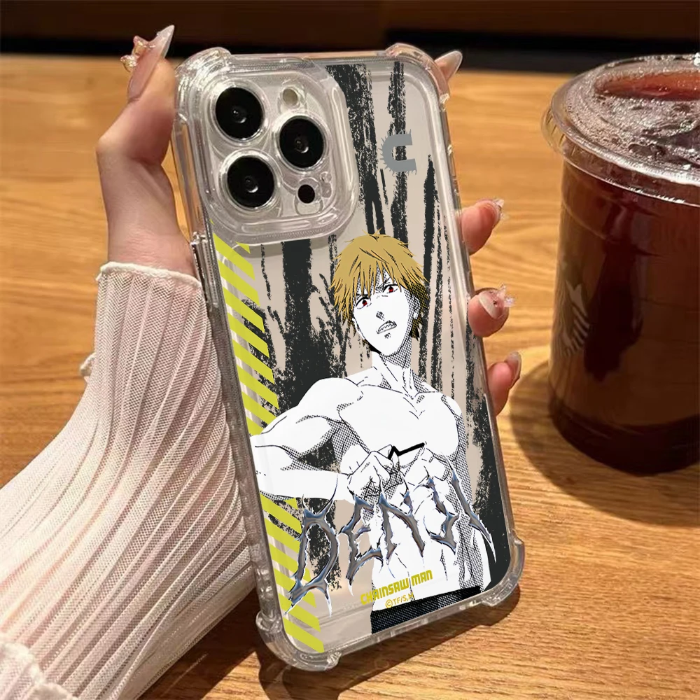 Chainsaw Man Denji Pochita Phone Case for Samsung Galaxy S25 S24 S23 S22 S21 S20 FE Ultra Plus 5G Note 20 10 Pro Soft Thin Cover - náhled 2