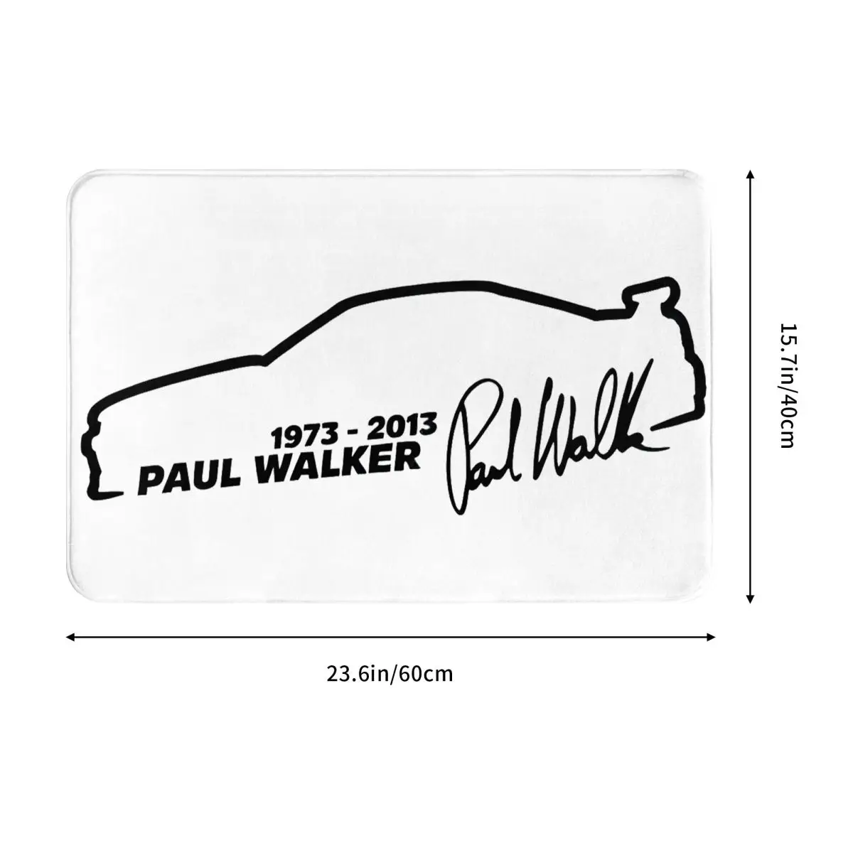 Paul Walker Fast And Furious Doormat Water oil proof Carpet Rug Kitchen Entrance Home Floor Mat for Living room Footpad Mats