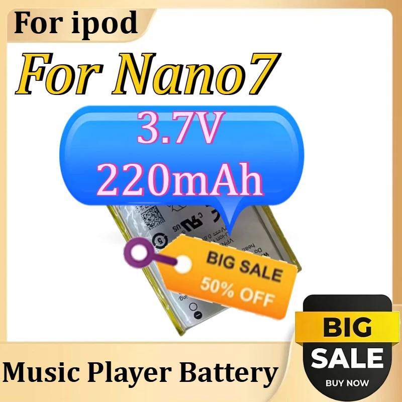 

Replacement Battery For ipod Nano7 Music Player Battery 3.7V 220mAh