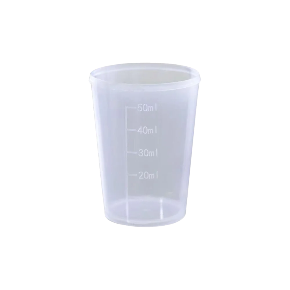 30/50/100ml Clear Graduated Measuring Cup Scale Plastic Transparent Mixing Cup Laboratory Beaker Kitchen Baking