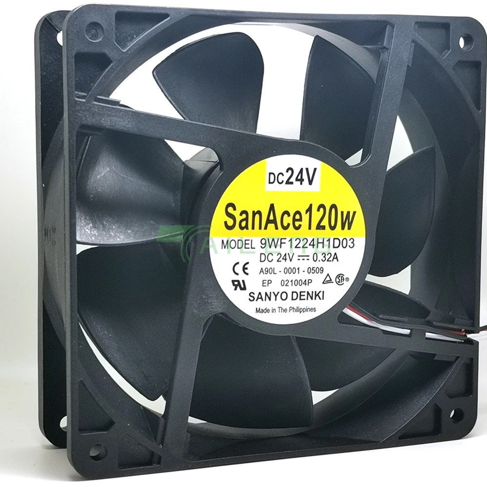 Sanace120wfファン,A90L-0001-0509,9wf1224h1d03,12cm, 12038, 24v,0.32a,ファンファン