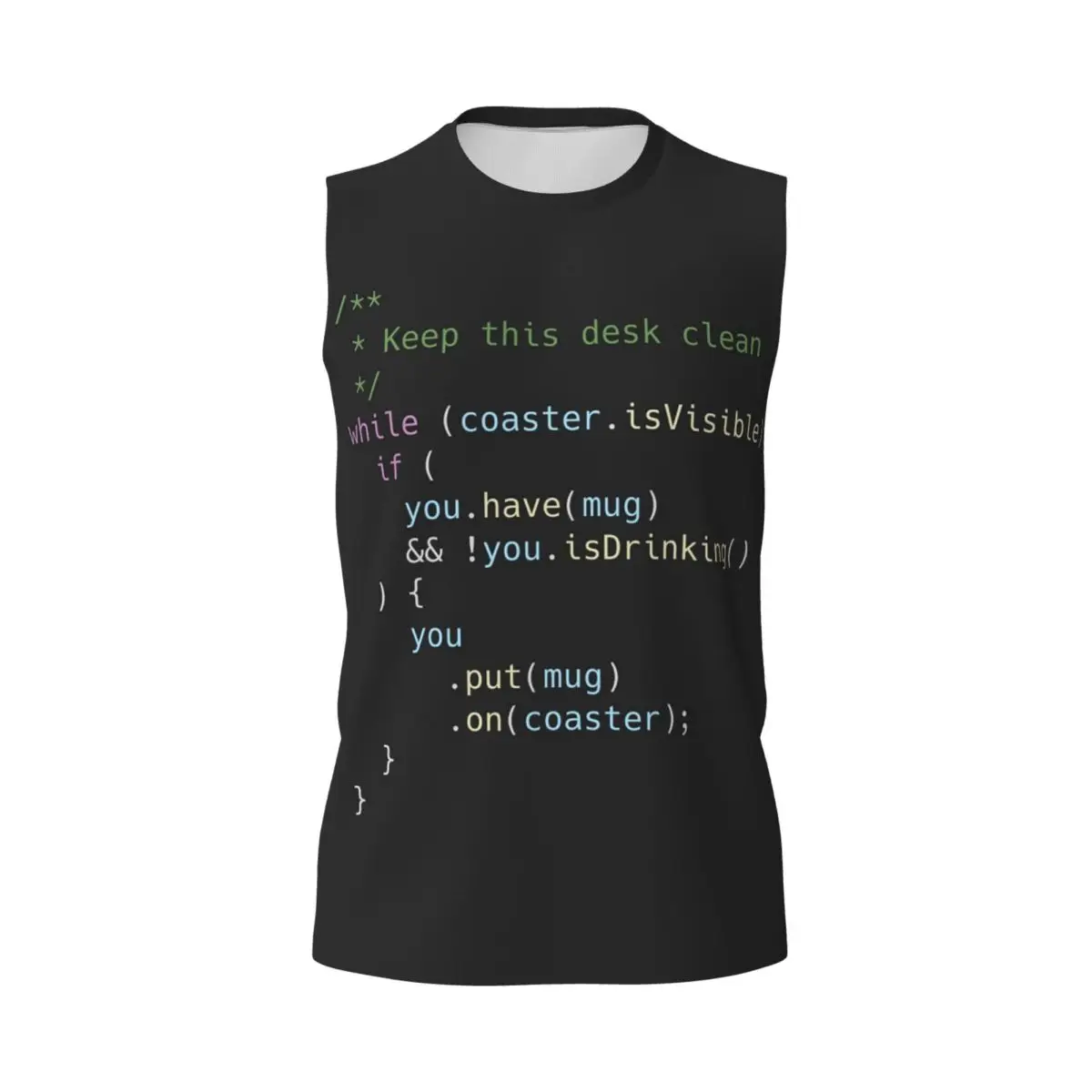 The Perfect Coaster For Programm Men Printed Sleeveless T-shirt Casual Hip Hop Street Style Beach Holiday Tank Tops