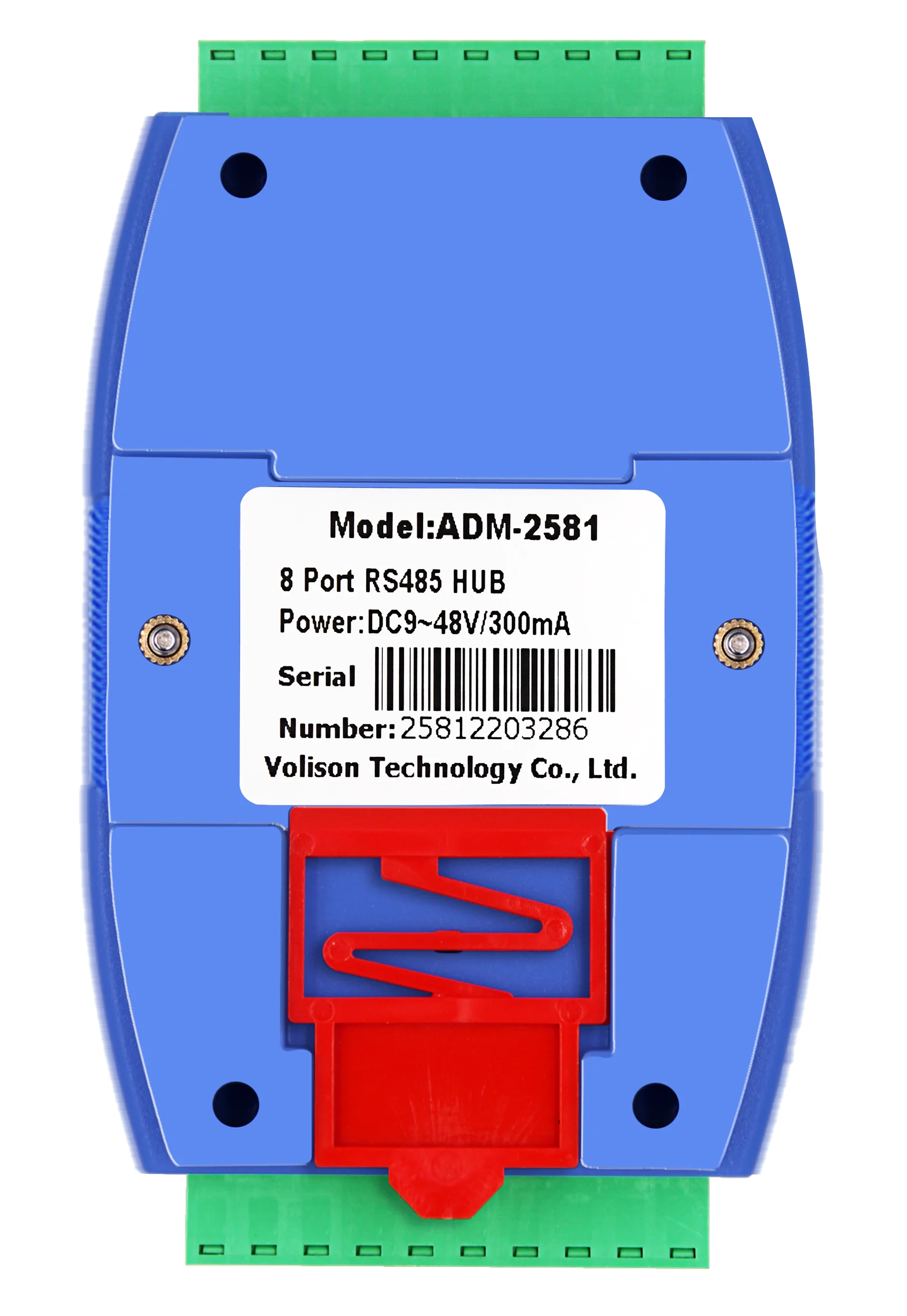 Adm-251 Isolated Channel 45 Hub Port Rs45 Distributor 1 To 8 Sharer Repeater Industrial Grade Guide Rail