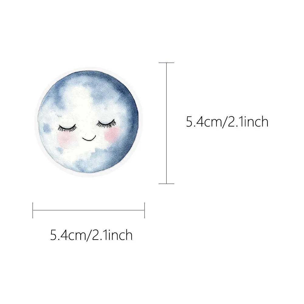 50 pezzi adesivi meteorologici sole luna nuvola colorato rosso PET decorativo custodia per telefono iPad tablet notebook adesivi impermeabili giocattolo per bambini