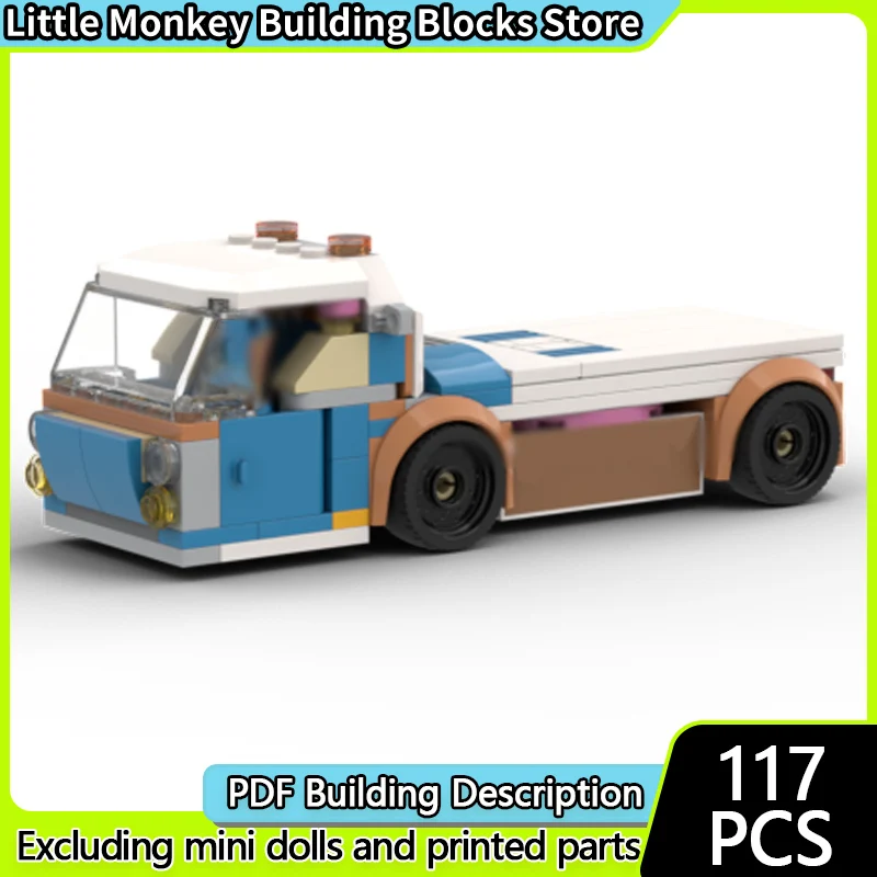

Speed Racing Car Model MOC Building Bricks Classic Low Truck Modular Technology Children Holiday Gifts Assemble Toys Suit