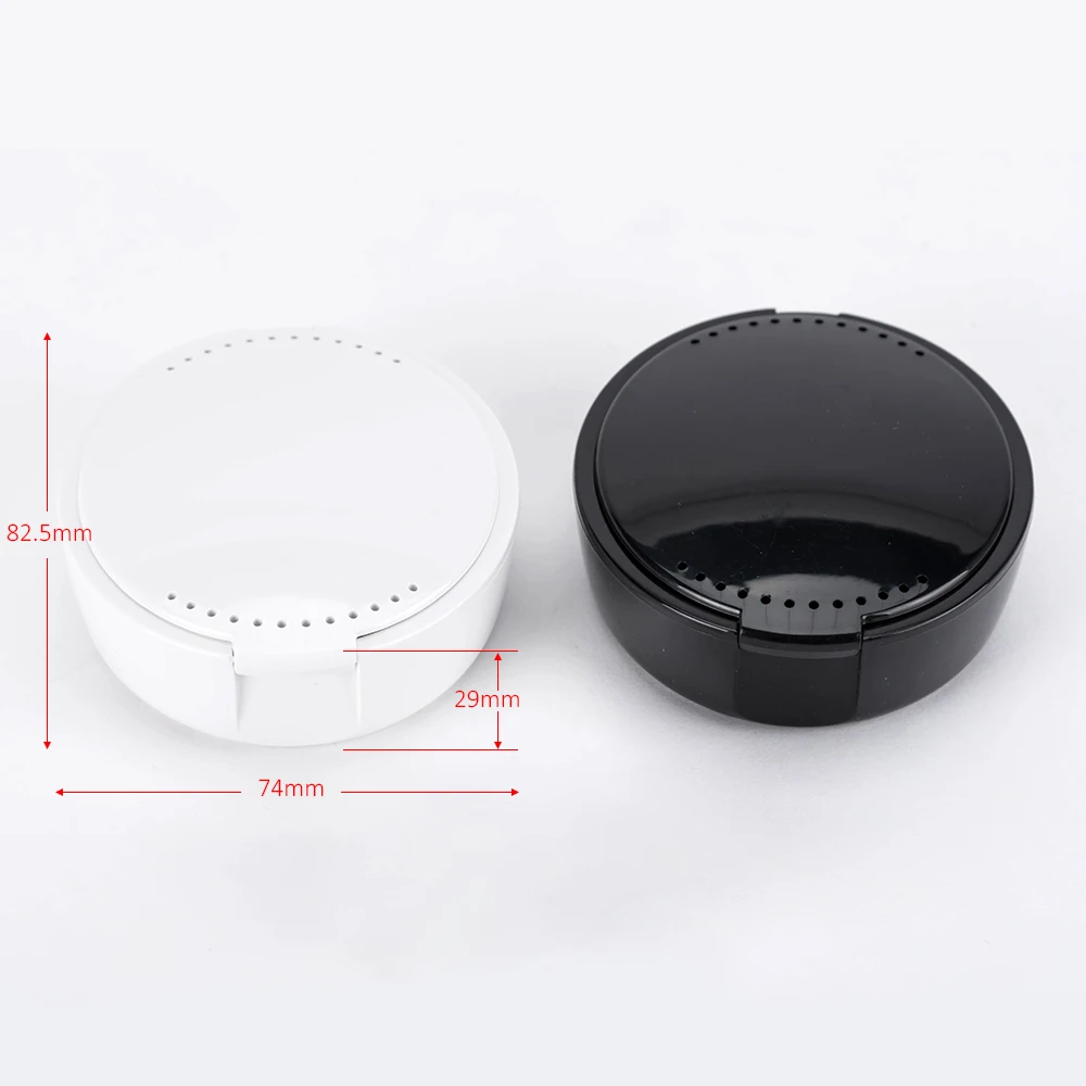 5pcs Denture Box Travel Case with Mirror for Lab Appliances and Guard Tool s
