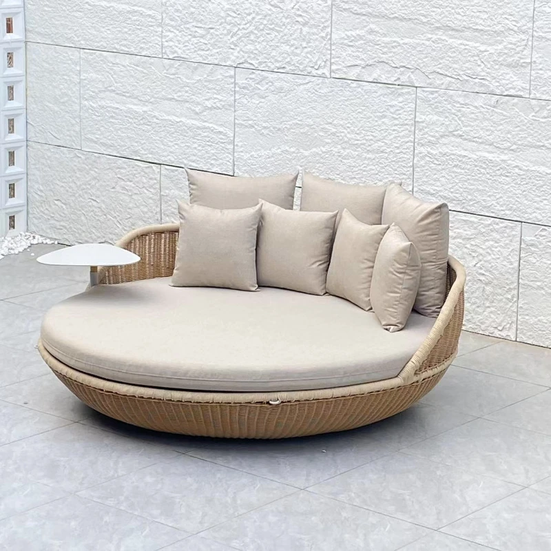 

Outdoor hammock Internet celebrity bird's nest swing villa rattan hammock garden double rattan chair hammock homestay sofa round