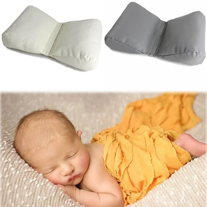 Photography Props: Soft U-Shape Crescent Posing Pillow - Infant Positioner Cushion for Baby Photo Shoot - Safe Support