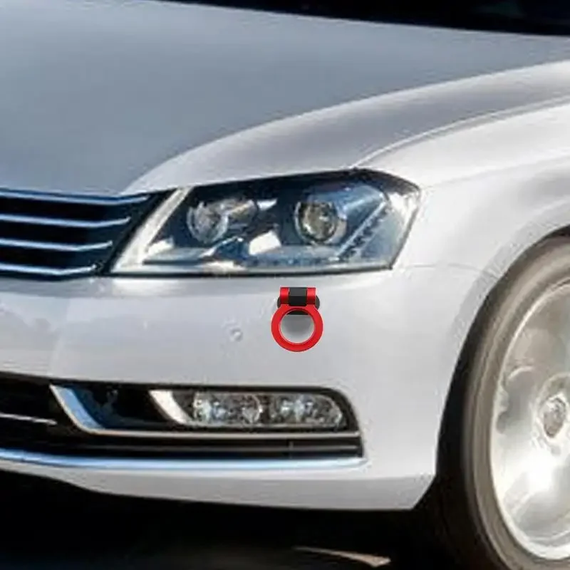 خطاف مقطورة دائري عام للسيارات ، خطافات سحب أمامية وخلفية ، سهلة التركيب ، أجزاء ممتص الصدمات ، 1 101