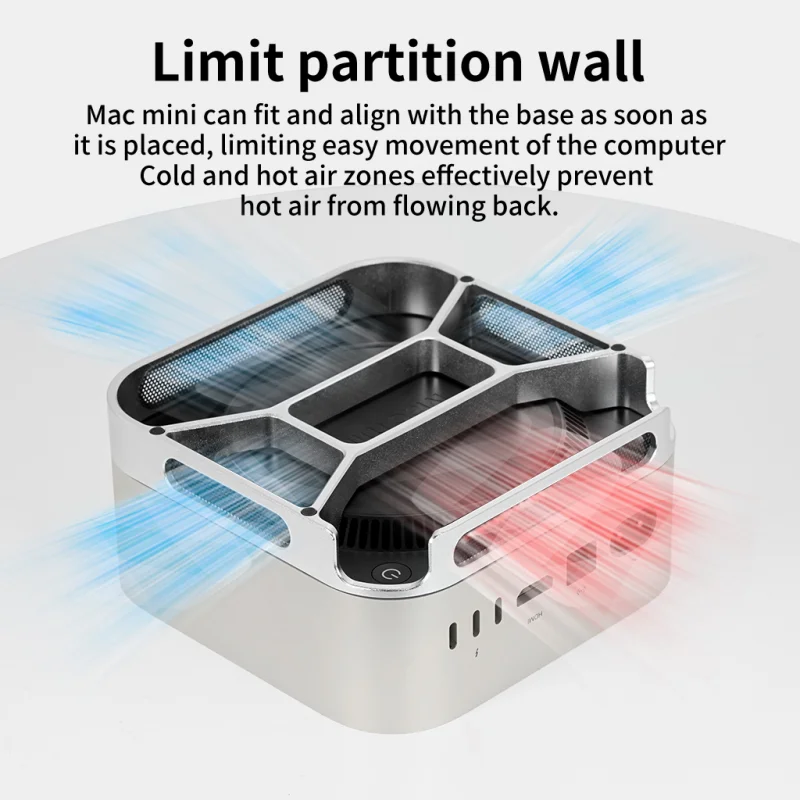 

Настольная подставка Mac Mini M4 Dock Stand Алюминиевая настольная подставка для Mac Mini M4 и M4 Pro Mac Mini M4 Держатель База Аксессуары