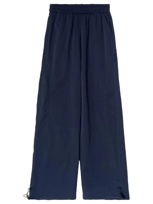 Pantalon cargo femme marine quatre saisons toile semi-large Homewear confortable salon léopard couches portable correspondant doux surdimensionné