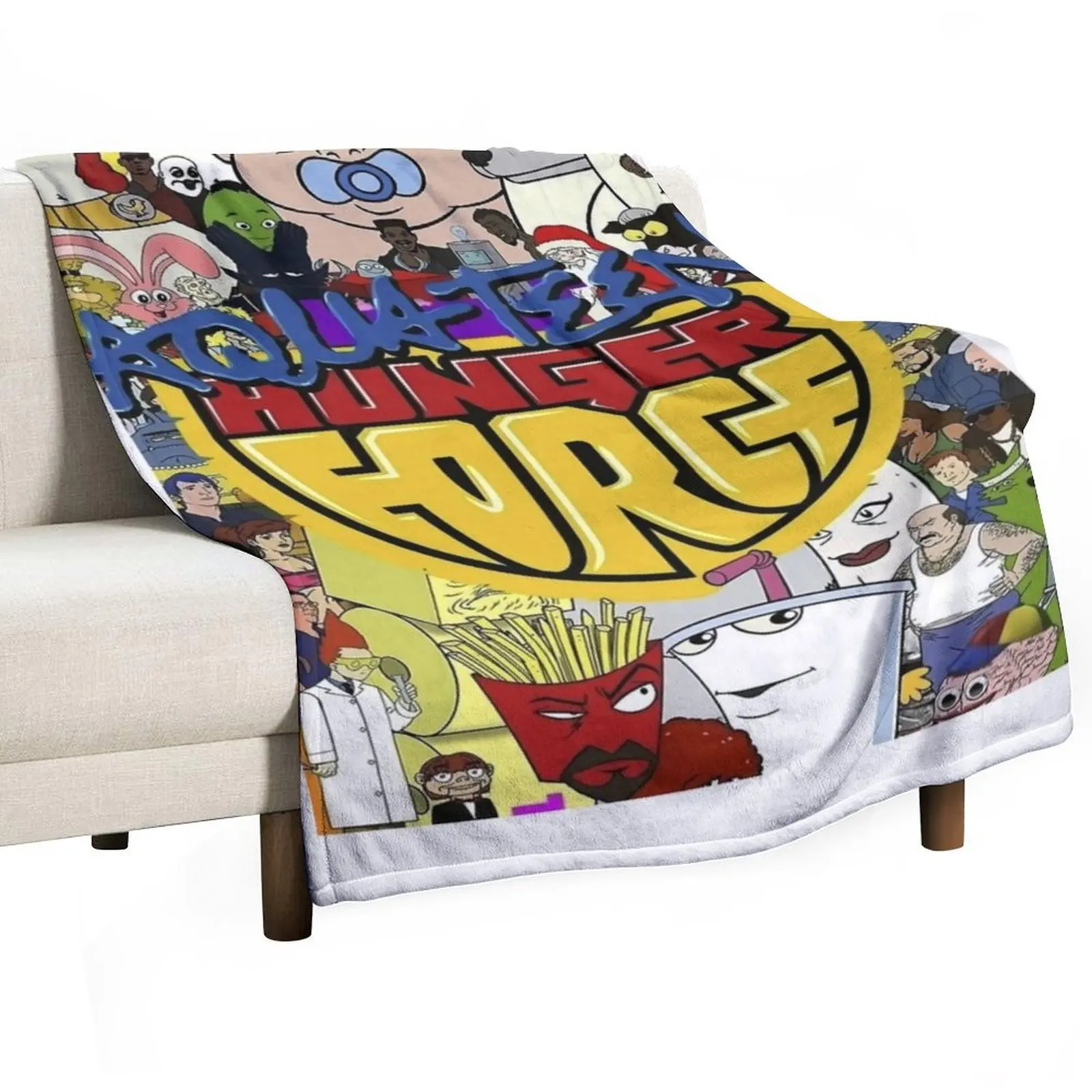 

aqua teen hunger force Throw Blanket Blankets Sofas Of Decoration valentine gift ideas for sofa Vintage Blankets