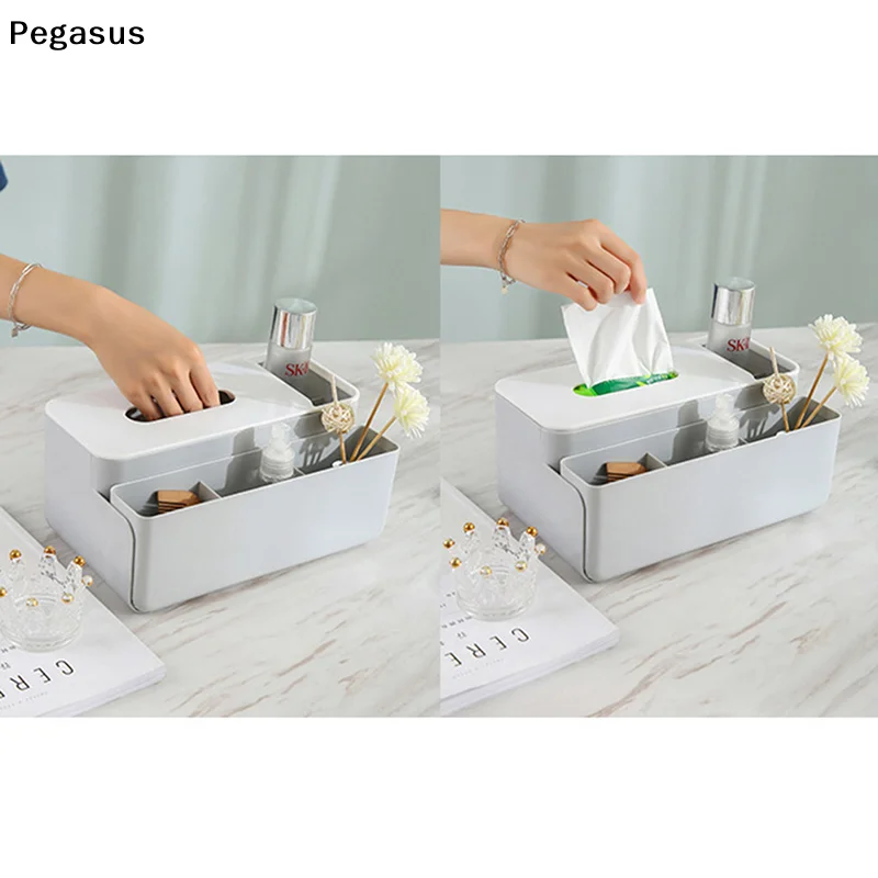 [S]Automatic Tissue Box Spring Support Tissue Spring Bracket Spring Holder For Kitchen Office Room Car (Random Color)