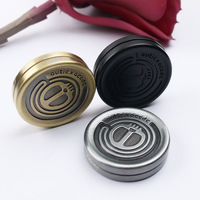 Metal Devil Milk Cap Fidget Anti Stress Toys Magnetic Haptic Coins Adult EDC Relieve Stress Sensory Toys Finger Spinner Gifts