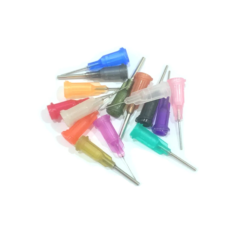 10/25/35/55pcs 0.5inch Precision Liquid Dispenser Syringe Needles 14G 15G 16G 17G 18G 19G 20G-30G Gauge Glue Dispenser Needle