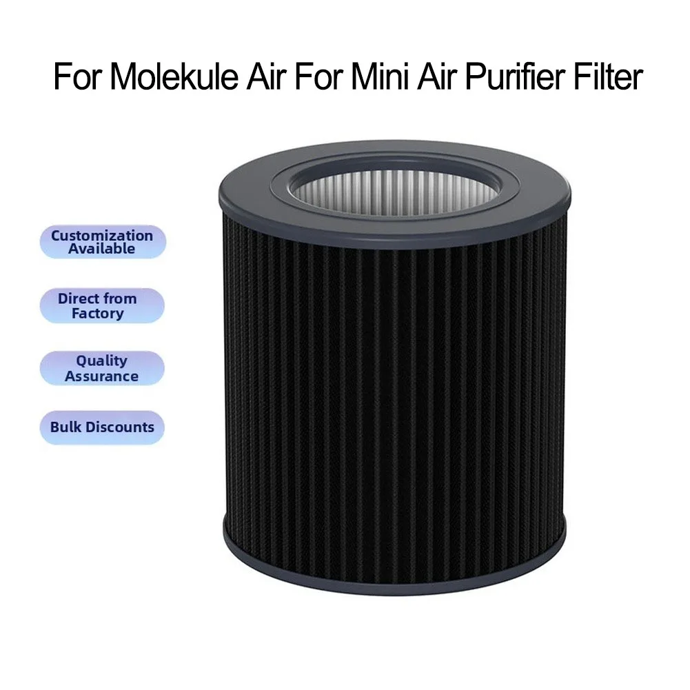 High Efficiency Air small for Molekule small and Air small+ Replacement 2 Pack H13 HEPA Carbon 16x16x17cm Plastic