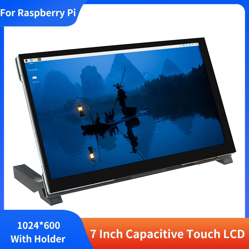 raspberry-pi-7-inch-capacitive-touch-lcd-1024-600-ips-screen-display-5-point-touch-with-holder-for-raspberry-pi